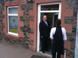 Jack welcomes a new carer to the centre