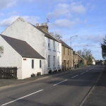 Looking east along the village