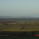 Looking north over the village