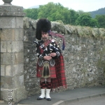 Piper at a village wedding