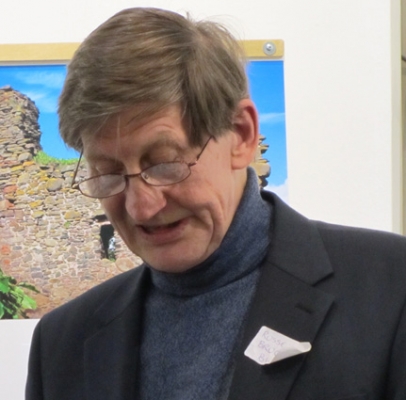Russell Bruce reading at the launch of the BWF anthology